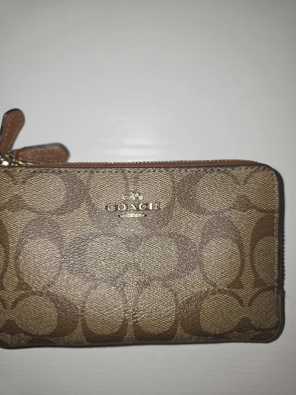 Coach Brown Signature Canvas Shoulder Bag